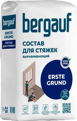 Смесь для устройства стяжек Bergauf Erste Grund (25кг) - 