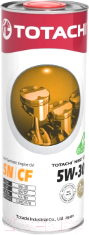 Изображение товара Моторное масло Totachi Niro LV Semi-Synthetic SN/CF A5/B5 5W30 / 4562374694965 (1л)
