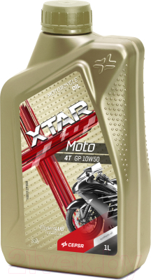 Моторное масло Cepsa Xtar Moto 4T GP 10W50 / 514284191 (1л)