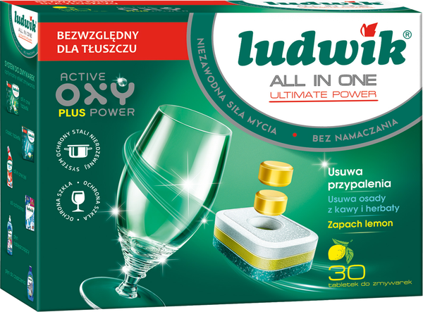 Таблетки для посудомоечных машин Ludwik All in One Ultimate Power (30шт)
