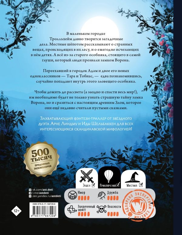 Художественная книга АСТ Тролльхейм. Тайна замка Ворона, твердая обложка (Линдму Арне, Шельбаккен Ида ) — фото 3