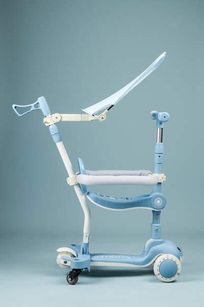 Самокат детский Ricos T-Rex JSCML603B (белый/голубой)