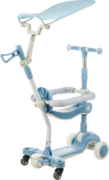 Самокат детский Ricos T-Rex JSCML603B (белый/голубой)