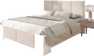 

Двуспальная кровать, Женева 160x200 / ECO.001.00067.160-200.Glory02/W-2