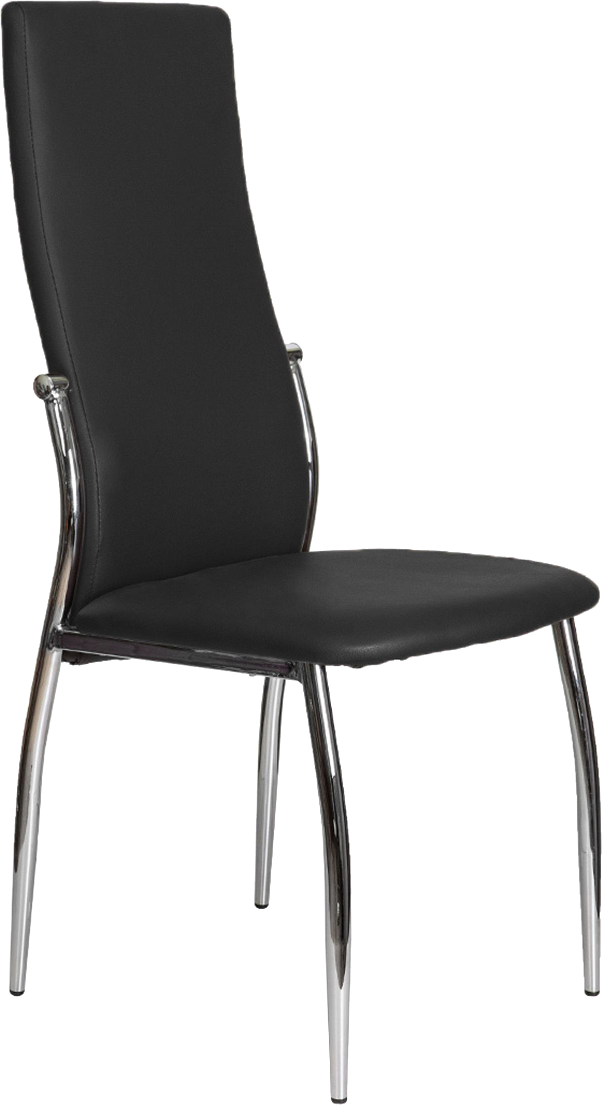 Стул AksHome Denver (экокожа, черный PU 605/хром)