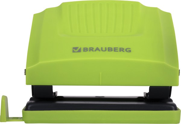 Дырокол Brauberg 272743 (зеленый/черный)