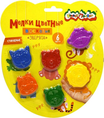 

Восковые мелки, Зверята КВЗП6