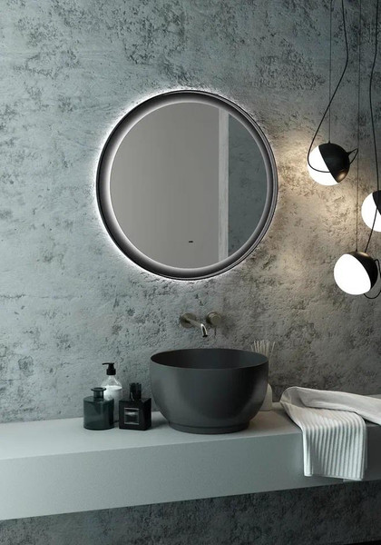 Купить Зеркало Континент Planet Black LED D600 в Барановичах