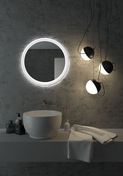 Купить Зеркало Континент Planet Black LED D600 в Барановичах
