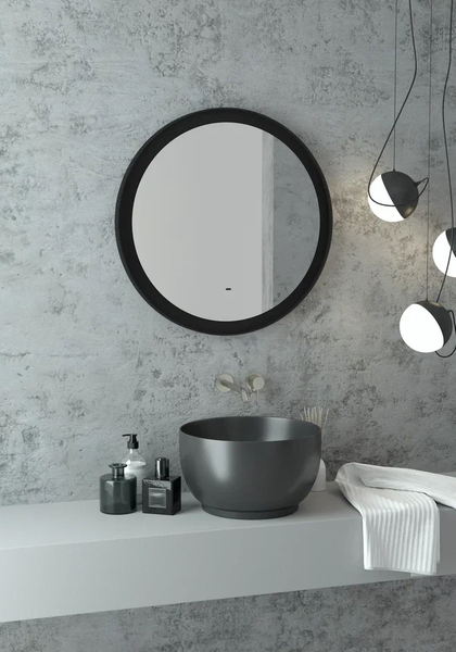 Купить Зеркало Континент Planet Black LED D600 в Барановичах