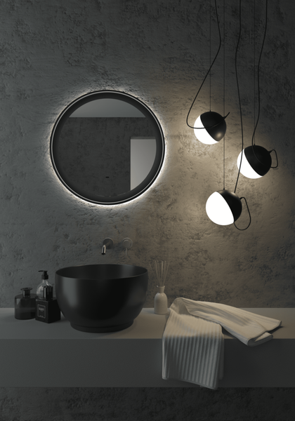 Купить Зеркало Континент Planet Black LED D600 в Барановичах