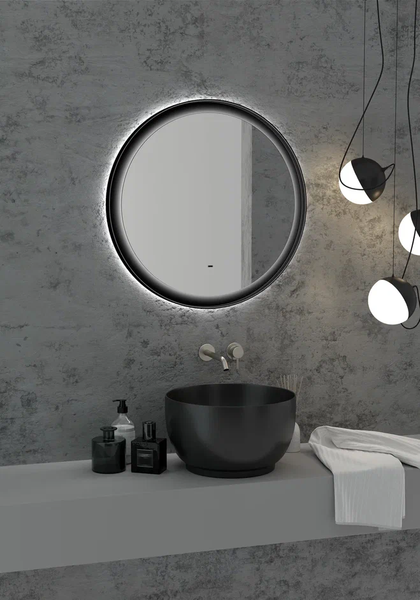Купить Зеркало Континент Planet Black LED D600 в Барановичах