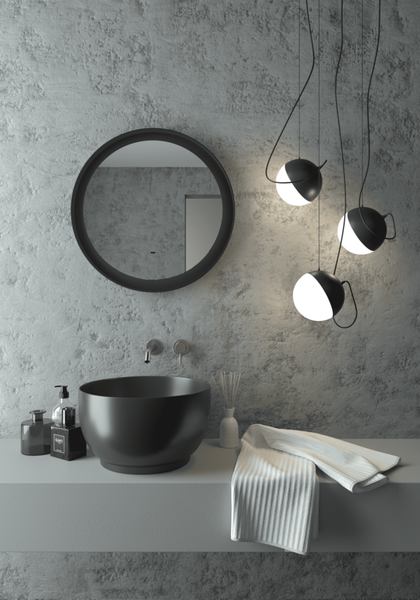 Зеркало Континент Planet Black LED D600