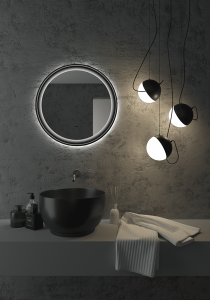 Купить Зеркало Континент Planet Black LED D600 в Барановичах