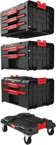 Ящик для инструментов QBrick System Pro Drawer 1 Toolbox Basic 2.0 / SKRQPROD1B2CZAPG001 (черный) — фото 4
