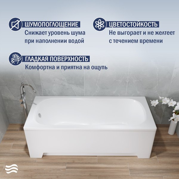 Купить Ванна акриловая Lauter Sophia 170х70 / 21205170 в Молодечно