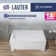 Ванна акриловая Lauter Estelle 120х70 / 21206020 (ножками, лицевым и торцевым экраном) - 