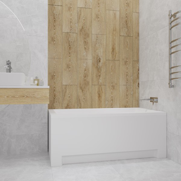 Ванна акриловая Lauter Estelle 130х70 / 21206030 (с ножками, лицевым и торцевым экраном)