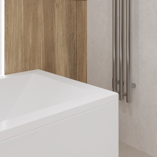 Ванна акриловая Lauter Estelle 180х80 / 21206080 (с ножками, лицевым и торцевым экраном)