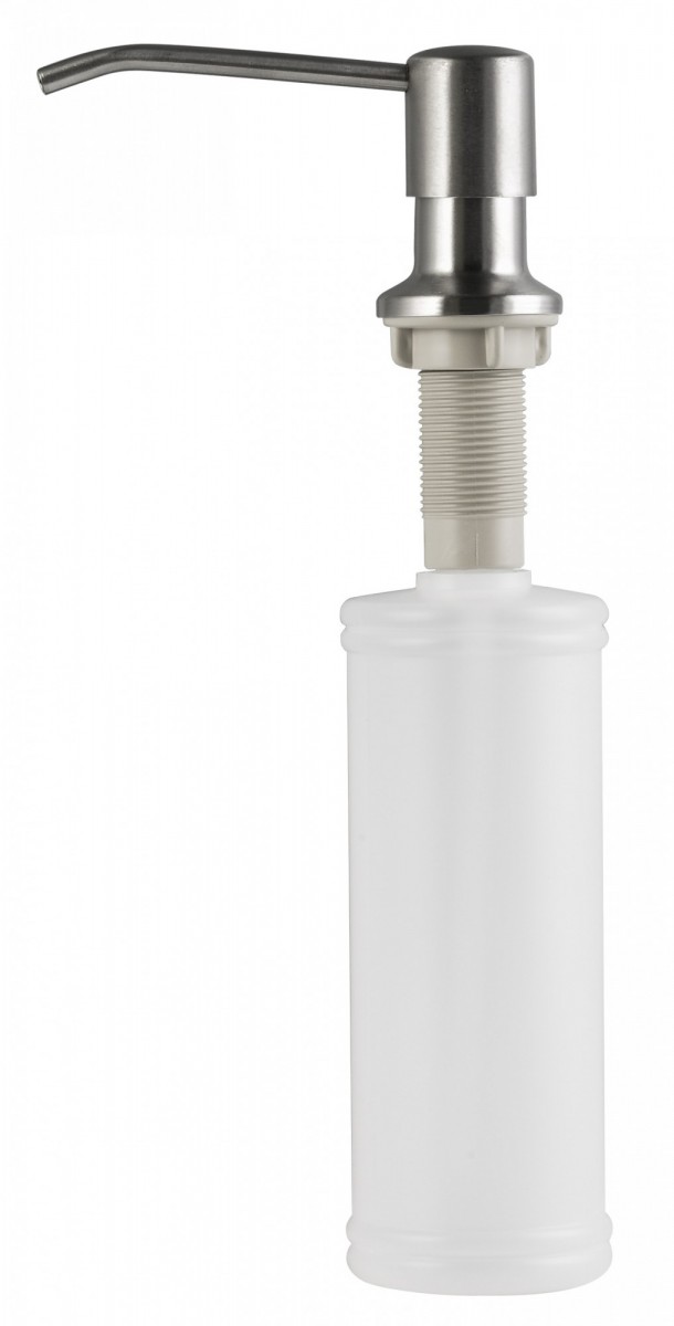 Мойка кухонная Schtoff Best Decor Silver 5050 + K-1 Black + SD-1 Silver (с коландером и дозатором) — фото 4