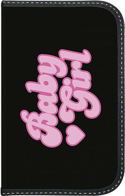 Пенал Schoolformat Стиль розовый / ПКБС-СР (черный) -