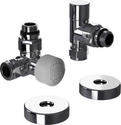 

Комплект кранов для инженерного подключения, Design Pro 15мм М30x1.5