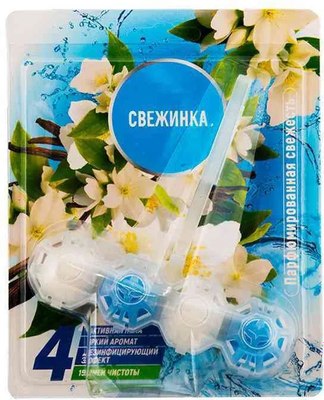 Чистящее средство для унитаза Свежинка Парфюмированная свежесть 4в1 (50г) - 