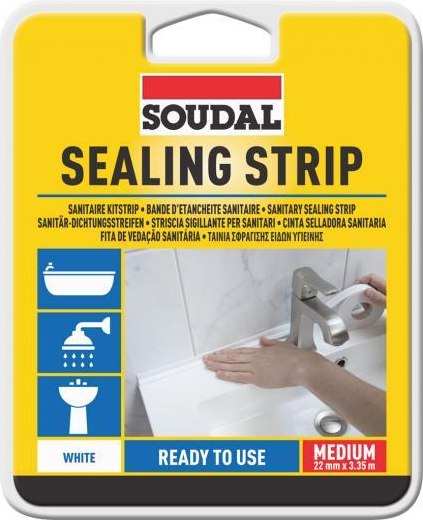 Лента бордюрная самоклеящаяся Soudal 22ммx3.35м / 5005