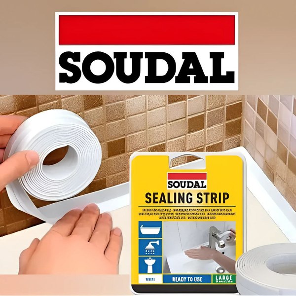 Лента бордюрная самоклеящаяся Soudal 60ммx3.35м / 5029