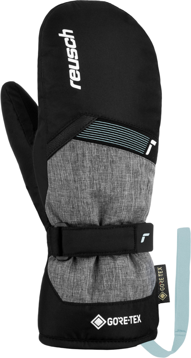 Варежки лыжные Reusch Flash Gore-Tex Junior / 6261605-7695 (р 5.5, Black/Black Mellange/Cabbage)