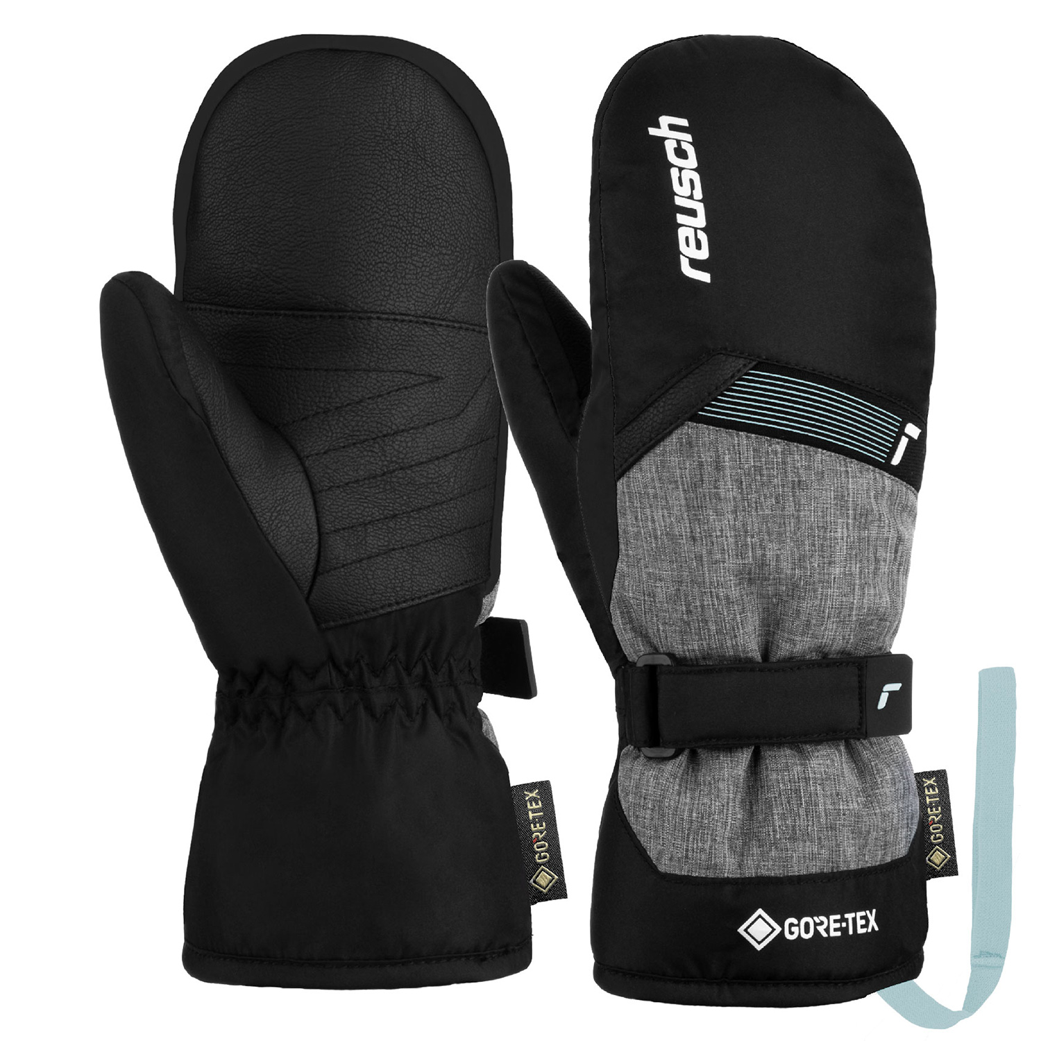 Варежки лыжные Reusch Flash Gore-Tex Junior / 6261605-7695 (р 5.5, Black/Black Mellange/Cabbage) — фото 3