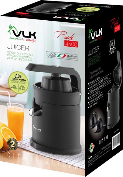 Соковыжималка электрическая VLK Profi-4500 (черный)
