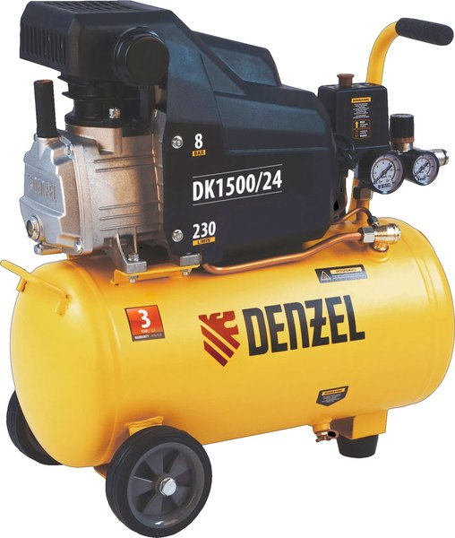 Воздушный компрессор Denzel DK1500/24 Х-PRO / 58063