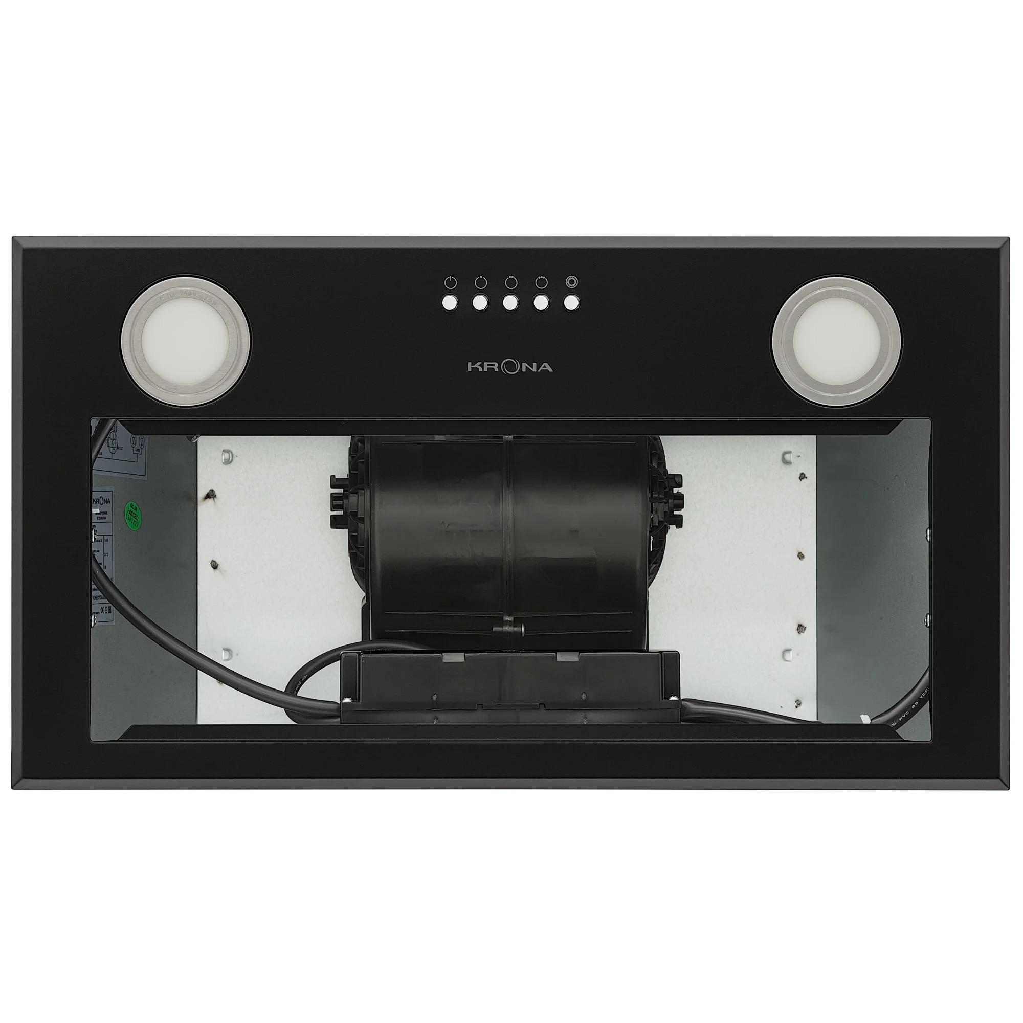 Вытяжка скрытая Krona Asta 600 Black PB / КА-00008899 — фото 3