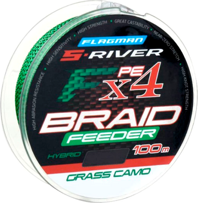 

Леска плетеная, S-River Feeder Braid 100м 0.16мм SRFB016