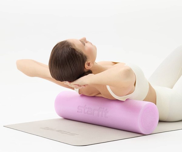 Валик для фитнеса Starfit FA-501 (розовый пастель)