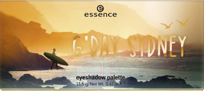 Палетка теней для век Essence G'day Sydney Eyeshadow Palette тон 01 (13.5г)