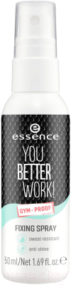 Спрей для фиксации макияжа Essence You Better Work! Fixing Spray (50мл)