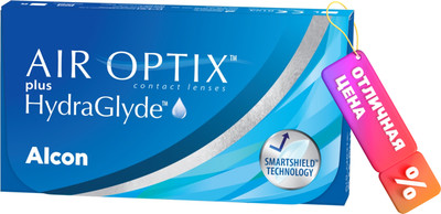

Контактная линза, HydraGlyde Sph+1.5 R8.6 D14.2