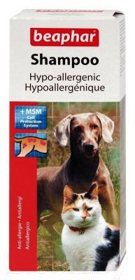 Шампунь для животных Beaphar Shampoo Anti Allergic for Dogs / 15290 (200мл)