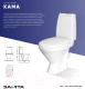 Миниатюра изображения товара Унитаз напольный Sanita Кама Стандарт KMASACC01090211