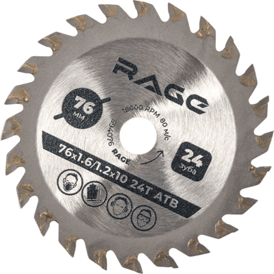 

Пильный диск, Rage 76мм / 594076