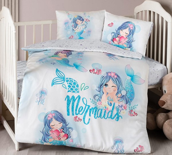 Комплект постельный для малышей Karven 3D Digital Сатин D 039 Mermaid