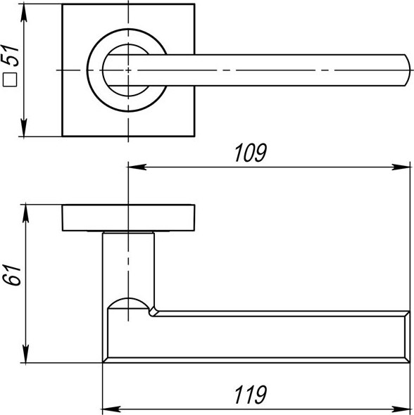 Ручка дверная Ajax furniture Polo K.JK51 GR-23 (графит)