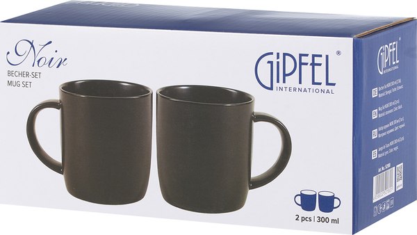 Набор кружек Gipfel Noir 52180 (2шт, черный)