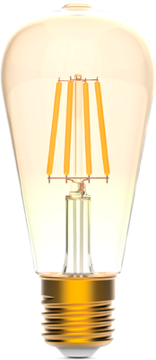 Умная лампа Gauss Smart Home Filament ST64 6.5W 720lm 2000-5500К E27 / 1310112 - 
