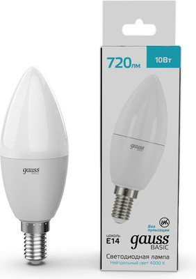 

Лампа, Basic LED-M C37 10W 720lm 4000K E14 LED / 10301202