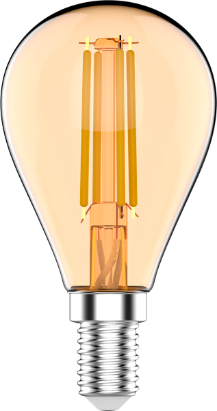 Лампа Gauss Basic Filament Шар 3.8W 350lm 2400К Е14 Golden LED / 1057154