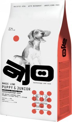 

Сухой корм для собак, Dog Puppy & Junior с гречкой для средних и крупных пород