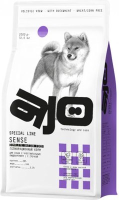

Сухой корм для собак, Dog Sense с гречкой для собак с чувствительным пищеварением